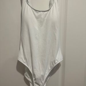 NWT Andie White Tulum One-Piece Swimsuit Size Large